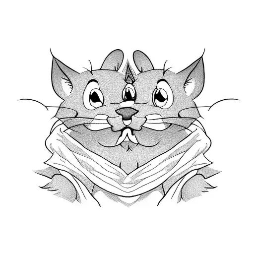 Cartoon Tom And Jerry In Nike Tn Shoes