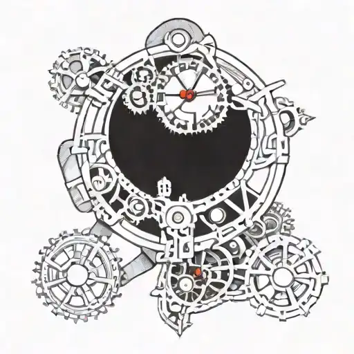 Clock Mechanism Intertwined