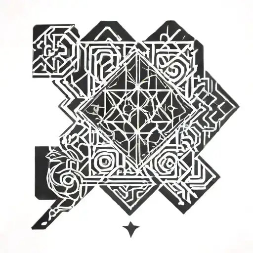 Some Lines Or Geometry Pattern Bracelet