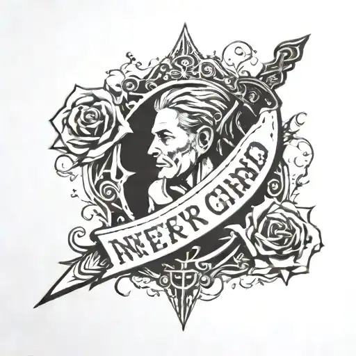 Broken Sword With Never Give Up' Incorporated