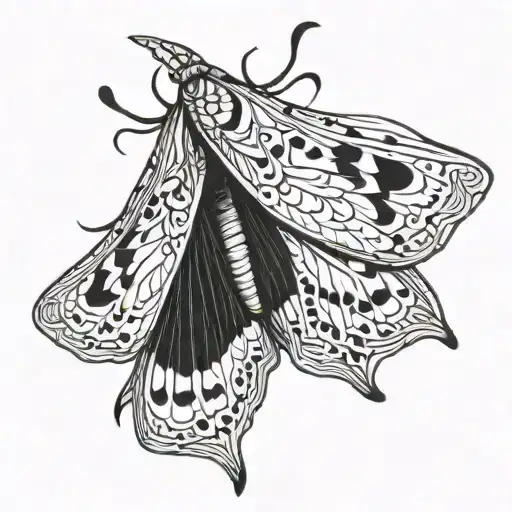 Downward Moth Wings