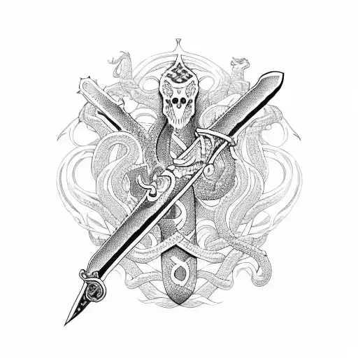 Sword With Snakes