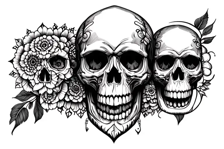 Skull Mandala Tattoo For Forearm