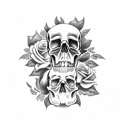 Half Skull Half Woman