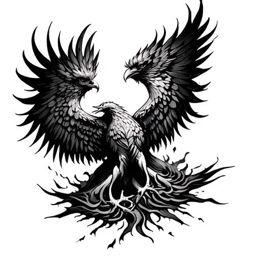 Phoenix Rising From The Ashes