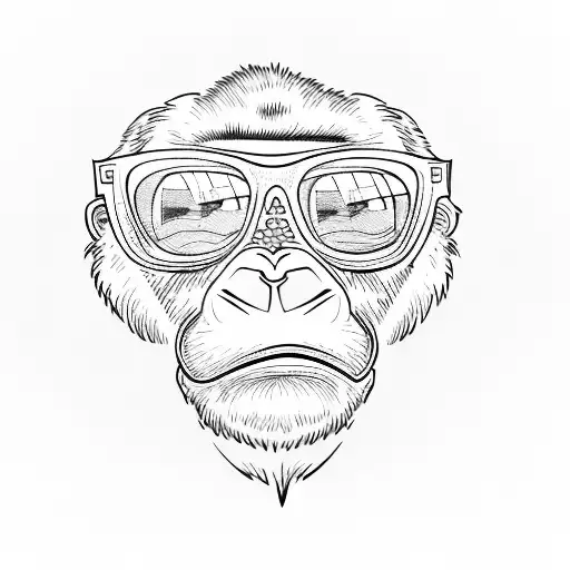 A Gorilla Wearing Sunglasses