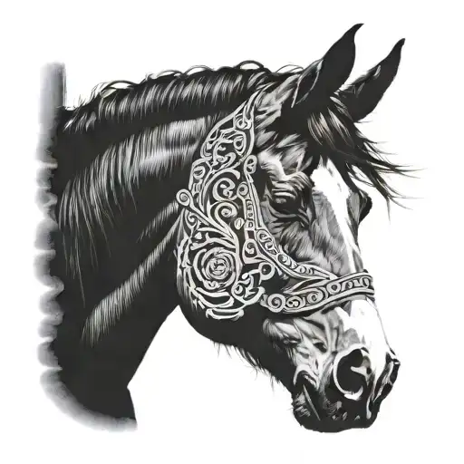 Horse Portrait Looking