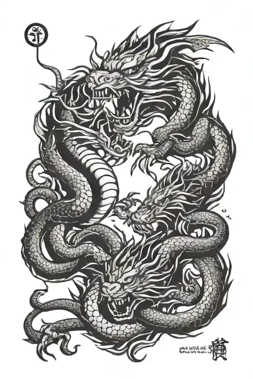 Dragon And Tiger Fighting