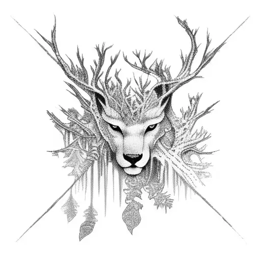 Mystical Forest With Hidden Creatures