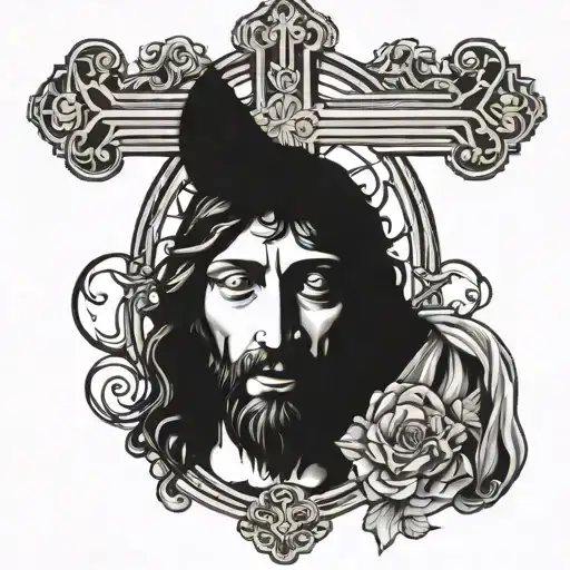 Jesus And Cross Made