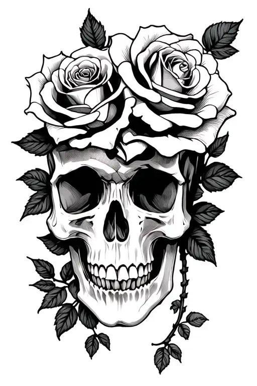 Skull And Roses