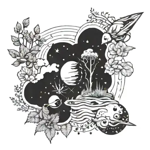 Nature And Space Themed