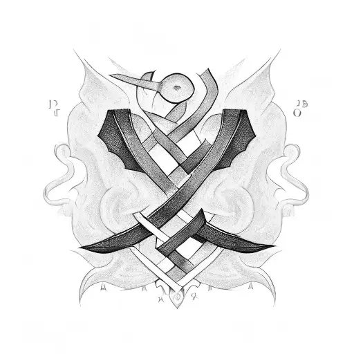 A Nordic Rune Symbolizing Strength And Perseverance