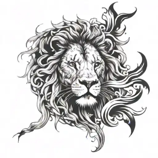 Lion Turning Into Smoke