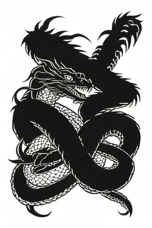 Snake And Dragon