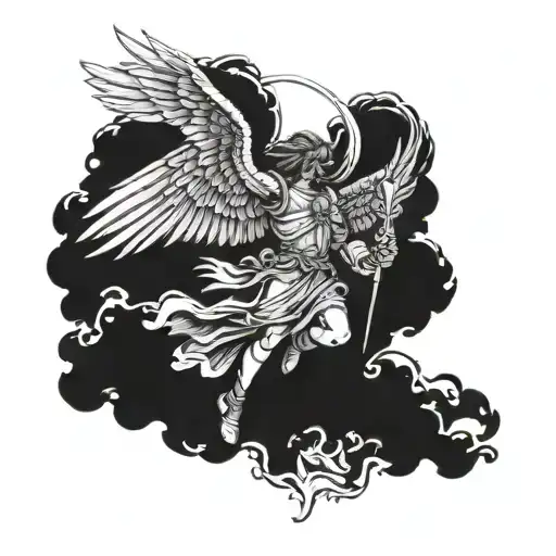 Saint Michael The Falling Angel