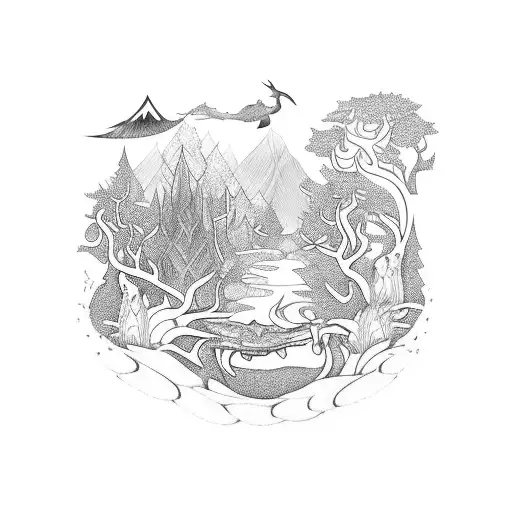 Enchanted Forest With A Hidden Animal Kingdom