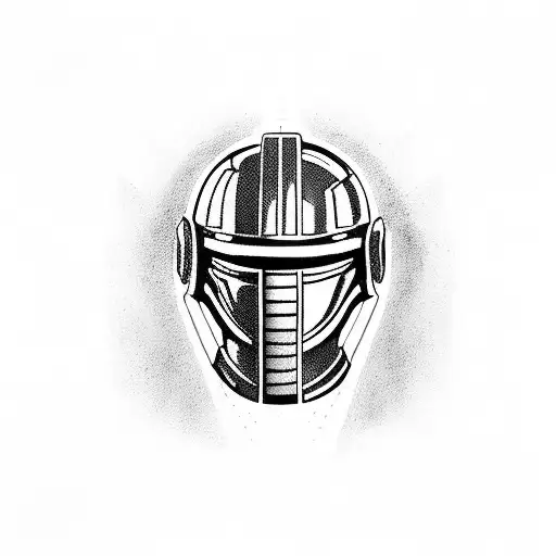 Spartan Helmet With Crossed Police Batons