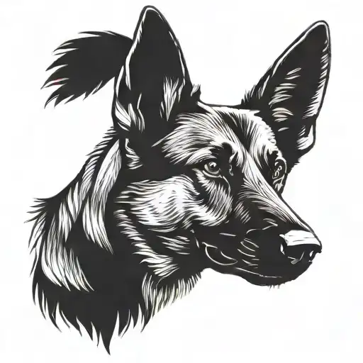 German Shepard Named Zenna