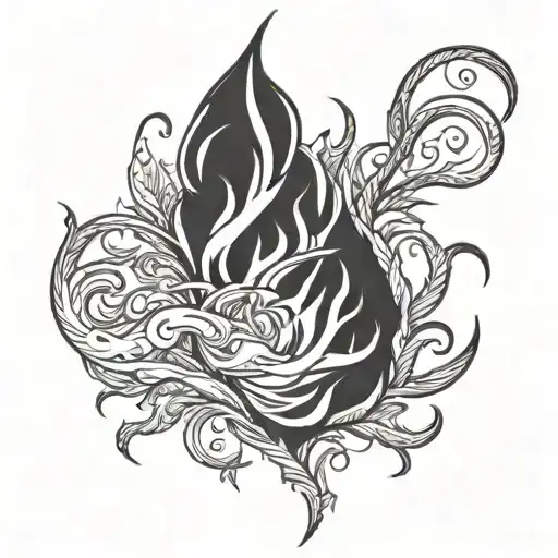 Line Of Flames Wrapped