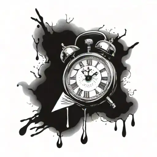 Time Heals All Wounds With Clock And Eyes With Tears