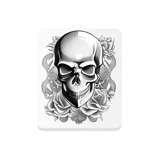 Skull With Playing Cards
