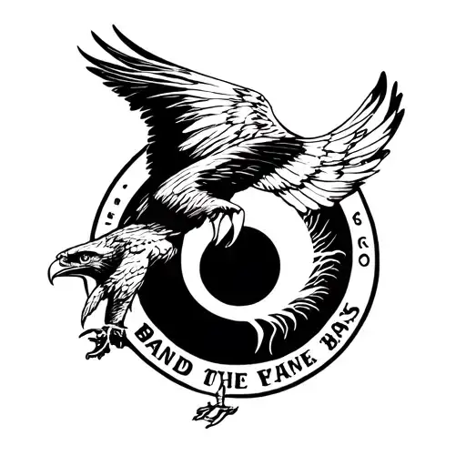 Band Of The Hawk Logo In An Eclipse