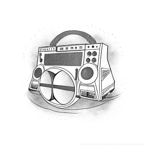 A Boombox With A Cat Dj