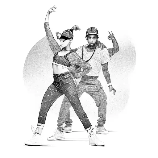 Hip Hop Dancer In The Street