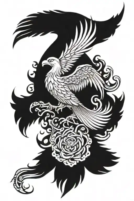Rising Phoenix Bird