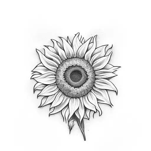 Sunflower With Bottle