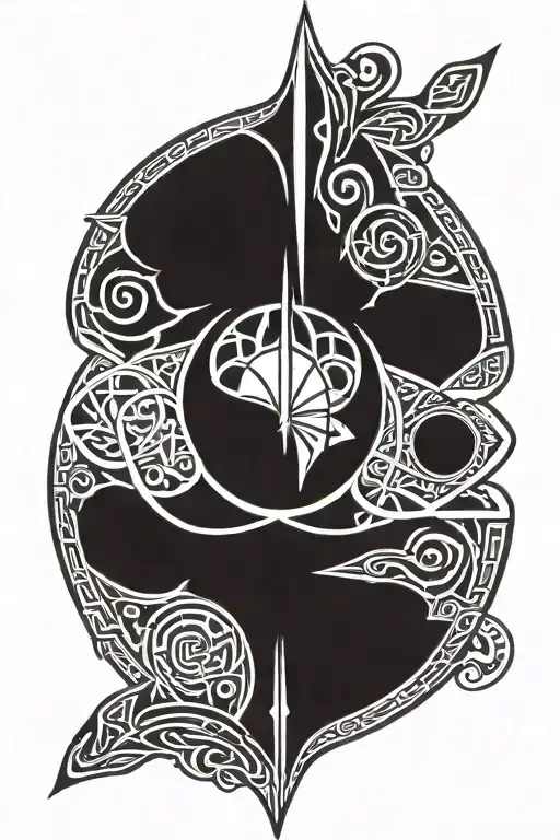 Star Wars Jedi Logo Combined With Celtic Or Tribal Ornaments