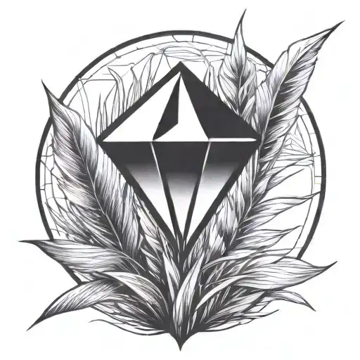 A Diamond In Some Grass Without Feathers