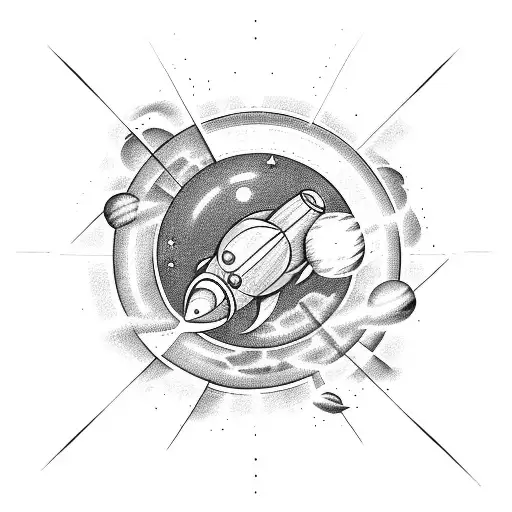 Rocket With A Planet