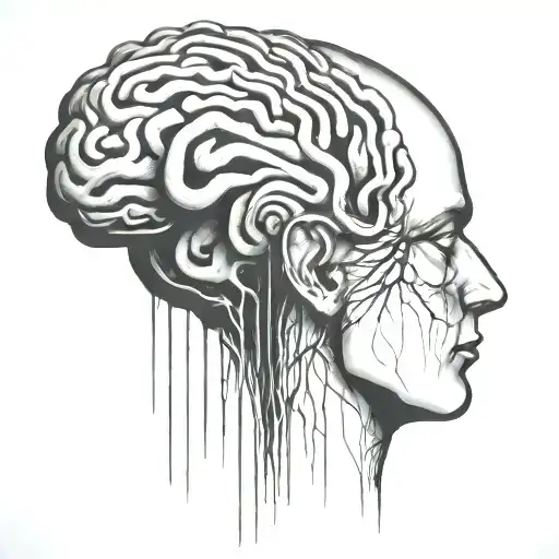 An Abstract Brain Opening Up To Psychology