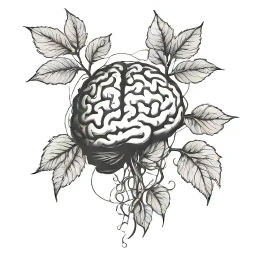 A Brain Opening Up And Flourishing Like A Plant