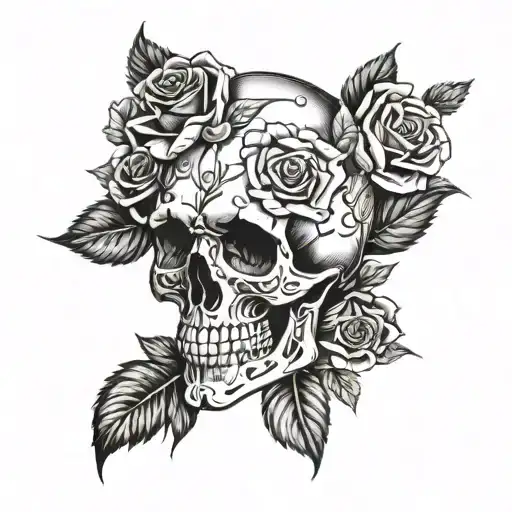 Skull And Roses
