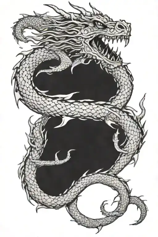 Dragon Tattoo Memento Mori Memento Vive