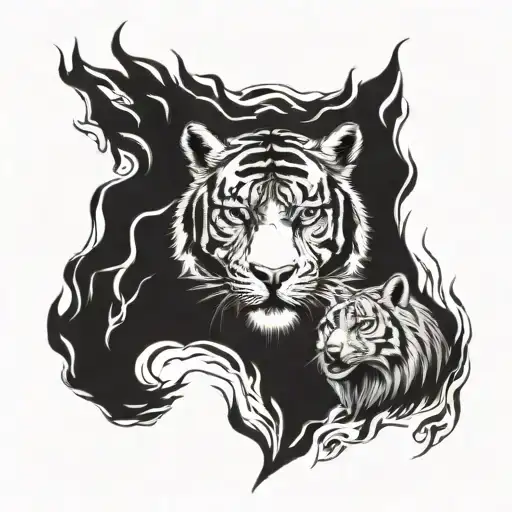 Tiger And Wolf