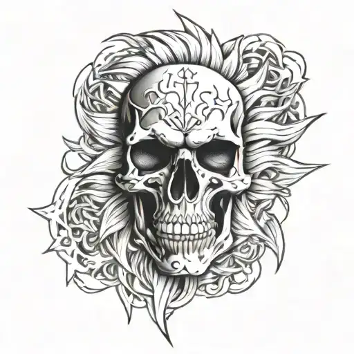 Skull Super Sayian Powering