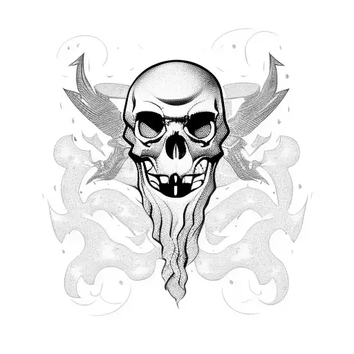 Pirate Skull In Space