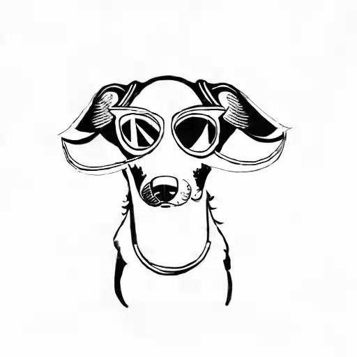 A Dog Wearing Sunglasses