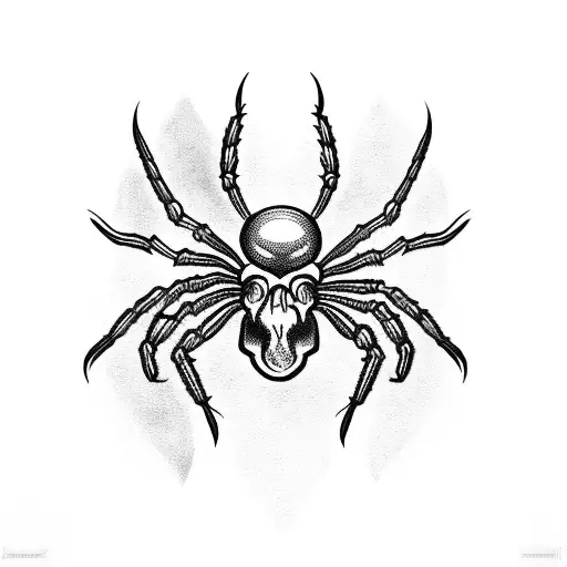 Spider With Skull
