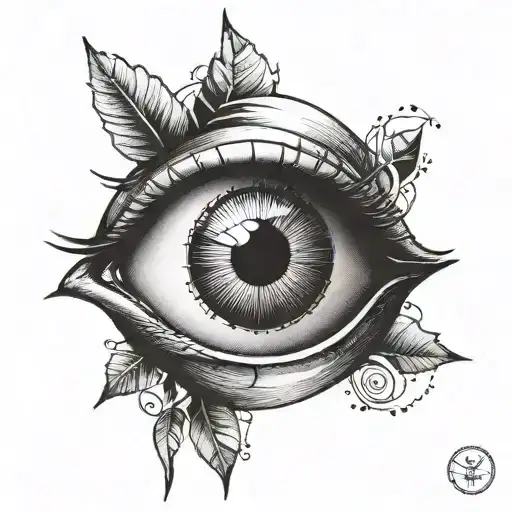 An Eye With A Dart Stuck In It