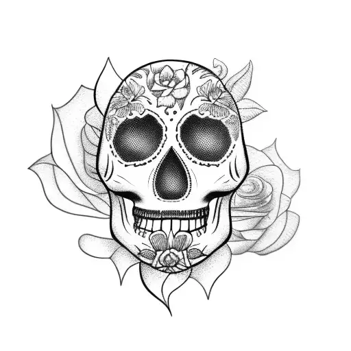 Flower Sugar Skull