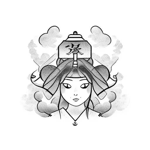 A Girl Reading A Book On A Japanese Traditional Boat