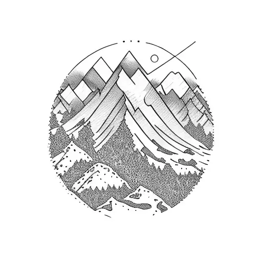 Mountain Scene That Grows From Armband