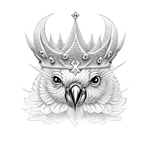 Cockatoo Crown Sand Clock