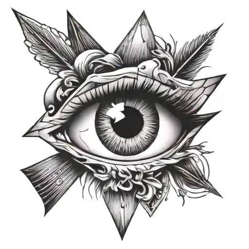 An Arrow Shot Through A Female Eye