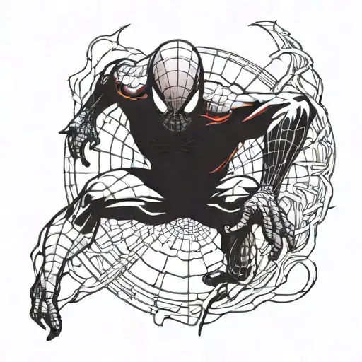 Red And Black Spider Man